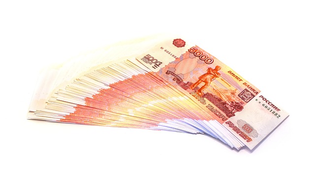 balíček ruských bankovek